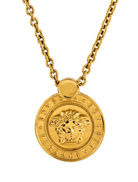 versace medusa head necklace